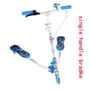 Children Scooter Frog Scooter with Single Handle Brake No Damper