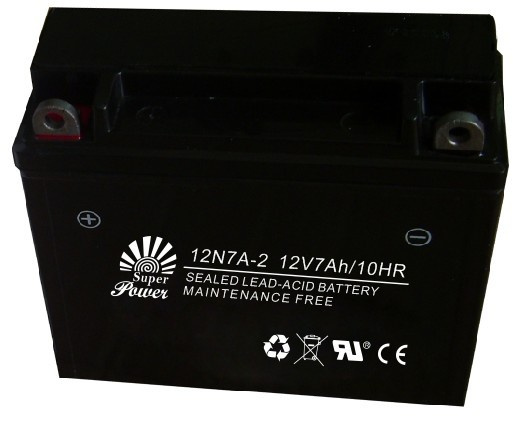 Lead Acid Motorcycle Battery 12V 7ah with CE UL Certificate Called 12n 7A
