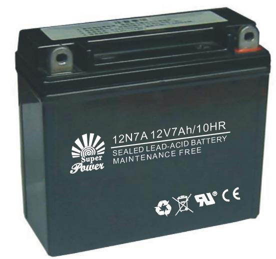 VRLA Motorcycle Battery 12V 7ah with CE UL Certificate Called 12n7a