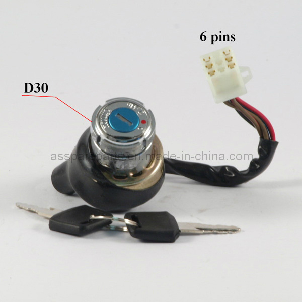 6 Wire Ignition Keys Switch for 250cc ATV (AT008)