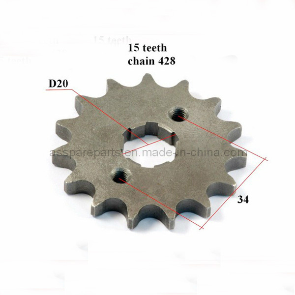 Motorcycle 15 Teeth Front Sprocket for 428 Chain (EGO46)
