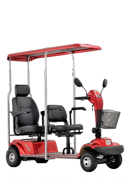 Two Seat Electric Scooter with Roof