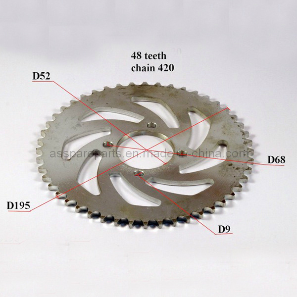 48 Teeth Rear Sprocket for Motorcycle 420 Chain (EGO51)