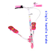 Children Frog Scooter with Single Handle Brake No Damper