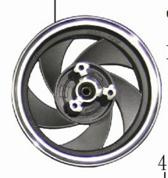 Gas Scooter Steel Circle