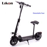 10 Inches Tire Foldable and Detachable Seat E-Scooter, 48V 350W Germany Brushless Motor, up to 55km Per Fully Charged, Wholesales Price E Scooter.