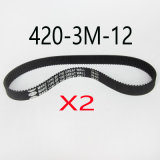 (2X) 420-3m-12 140teeth Electric Bike E-Bike Scooter Drive Belt Replacement Electric Scooter Parts