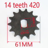 Electric Scooter 14 Tooth Sprocket 420 Chain Motor Sprocket Parts Motor Pinion Gear My1020z