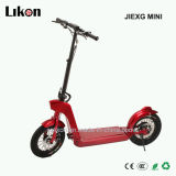 Likon Patent Designed E Scooter (JIEXG MINI) with Front and Rear Disc-Brake, High Speed and Far Distance Capacity, Greater Than E Bike.