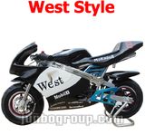 Minimoto, 49cc Pocket Bike, Mini Moto with West Style Sticker (DR160)