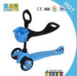 CE/En71 Approved Mini Scooter 3 in 1, 3 Wheels Blue Kids Scooter