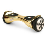 Golden Chromed Self Balance Scooter Hoverboard with White LED Light