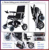 Golden Motor 8'', 10'', 12'' E-Throne Reclining Small Lightweight Hadicapped Power Electric Wheelchair for Disabled People