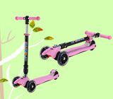 New Custom Foldable Kick Scooter with PU Flashing Wheel