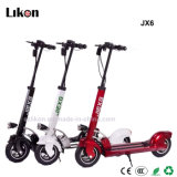 Aviation Aluminum Alloy E-Scooter (JX-6) with 10 Inches Tires 36V, 10.8ah, 350W Motor to Keep 35km Riding, Good Choice for City Shuttling.