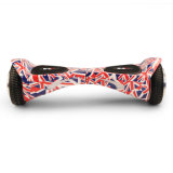 UK Flag Painted Self Balance Scooter Hoverboard with White Red LED Light