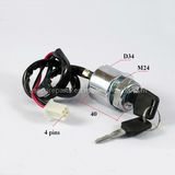 250cc ATV Ignition Key Switch with 4 Pins Plug (AT009)