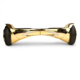 Gold Chromed Self Balance Scooter Hoverboard with White Red LED Light