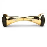 Gold Chromed Self Balance Scooter Hoverboard with White Red LED Light