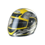 Yellow Color Warm Full Face Helmet/ABS Helmet for Motorcycle (AH022)