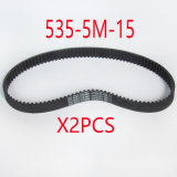 (2X) 535-5m-15 107teeth Electric Bike E-Bike Scooter Drive Belt Replacement Electric Scooter Parts
