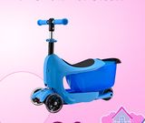 Patent New Stable Kids Scooter with Container for Smart Remind