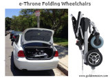 Golden Motor 8'', 10'', 12'' E-Throne Brushless Electric Folding /Portable Motorized Wheelchairs with LiFePO4 Battery