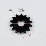 Motorcycle 14 Teeth Front Sprocket for Chain Type 428 (EGO45)