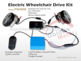 Electric Wheelchair Conversion Kit 8inch Brushless Gear Motor with Joystick Controller and LiFePO4 Battery