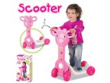 Girl Pink Giraffe Kick Scooter Kids Car (H9609003)