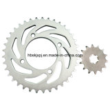 Q235 Steel Motorcycle Rear and Front Sprocket