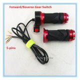 24V 36V 48V Twist Throttle Hand Grip with Forward/Reverse Gear Switch for Electric Tricycle, 3 Wheelers and Mini ATV-Quads