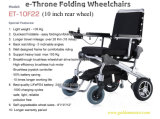 FDA 10 Inch Light Weight Brushlesss Foldable Electric Wheelchair