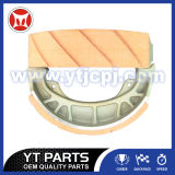 Red Rubber Motorcycle Brake Shoe with Slot
