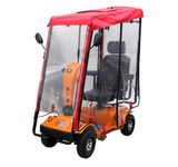 Four Wheels Electric Mobility Scooter with Rain Cover