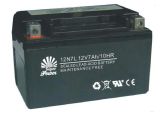 Starting Motorcycle Battery 12V 7ah VRLA Serial (12N7L) with Capacity 7ah and Voltage 12V