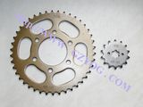 Yog Motorcycle Spare Parts Sprockets Kit Rear Front 45 Steel Silver Gold Color Bajaj Boxer Indian Model