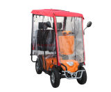 Four Wheels Doble Seat Mobility Scooter with Rain Cover