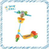 Olo-282 with Ring and Small Fan, Plastic, 3wheels, Mini Scooter, Interesting Scooter for Kids