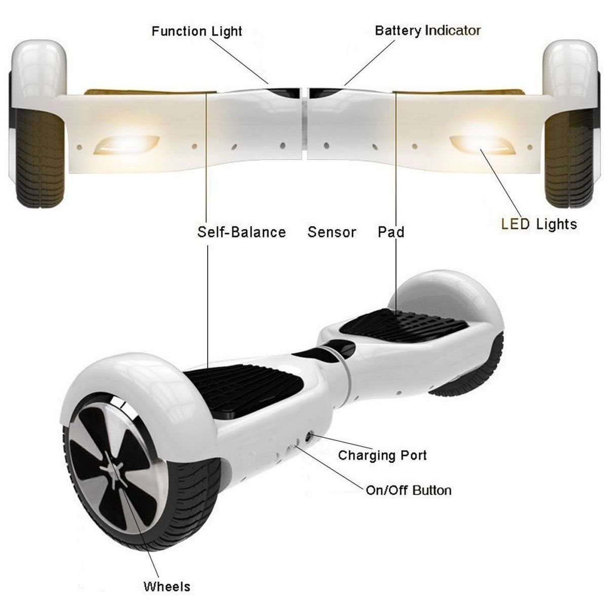 Monorover R2 Two Wheel Self Balancing Electric Scooter