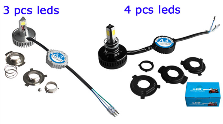 4PCS COB 24W 2400lm 6000k Motorcycle LED Headlight - Chinamotorscooter.com